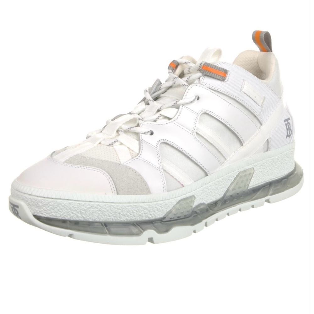 Burberry leather trainers white size 38.